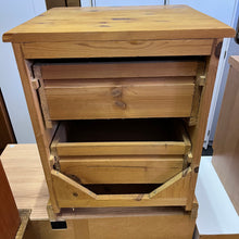 Load image into Gallery viewer, Solid Pine 2 Drawer Bedside Unit