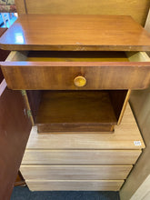 Load image into Gallery viewer, Solid Wood Vintage 1 Door 1 Drawer Bedside