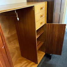 Load image into Gallery viewer, Mid Century Meredew Gentleman’s Wardrobe/Tallboy