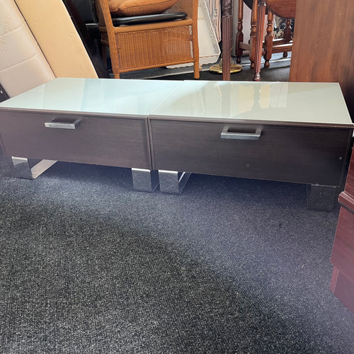 Pair of Low 1 Drawer Bedside Units
