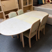 Load image into Gallery viewer, G Plan Limed Oak Extending Dining Table and 4 Chairs