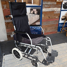 Load image into Gallery viewer, Greencare Highback Folding Transit Wheelchair