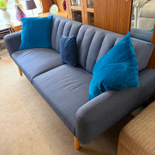 Load image into Gallery viewer, Dorel Novogratz Blue Fabric Sofa Bed