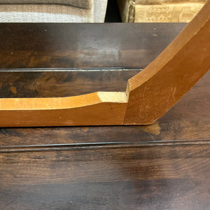 Mid Century Oval Glass Top Coffee Table
