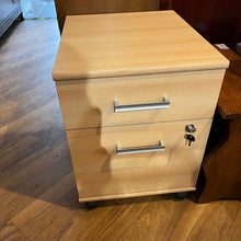 Load image into Gallery viewer, Beech 2 Drawer Filing Cabinet
