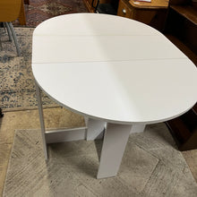 Load image into Gallery viewer, White Drop Leaf Table