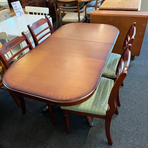 Extending Dining Table and 4 Chairs
