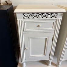 Load image into Gallery viewer, 1 Door 1 Drawer White Bedside Cabinet