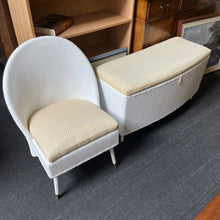 Load image into Gallery viewer, Lloyd Loom Matching Bedroom Chair and Ottoman