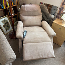 Load image into Gallery viewer, Beige Fabric Rise and Recline Chair