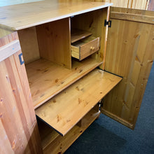 Load image into Gallery viewer, Pine Work Station Computer/Craft Cupboard