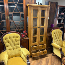 Load image into Gallery viewer, Solid Oak 4 Drawer Bookcase/Cabinet