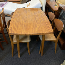 Load image into Gallery viewer, Retro Formica Table and 4 Chairs