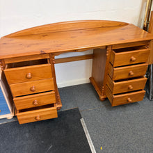 Load image into Gallery viewer, Pine 8 Drawer Desk/Dressing Table