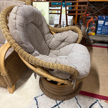 Load image into Gallery viewer, Wicker Swivel Conservatory Chair
