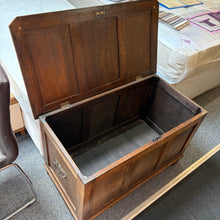 Load image into Gallery viewer, Vintage Oak Ottoman