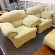 Load image into Gallery viewer, Green Fabric 3 Piece Suite