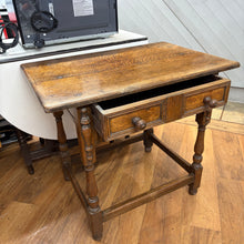 Load image into Gallery viewer, Vintage 1 Drawer Oak Hall Table