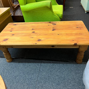 Large Chunky Pine Coffee Table