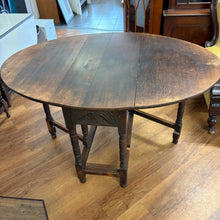 Load image into Gallery viewer, Vintage 1 Drawer Oak Drop Leaf Table