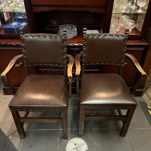 Pair of Vintage Carver Chairs