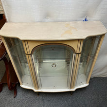 Load image into Gallery viewer, Vintage Cream Formica China Cabinet