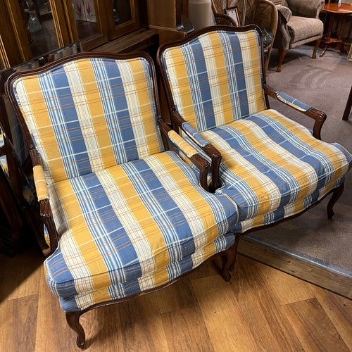 Pair of French Louis XV Style Armchairs