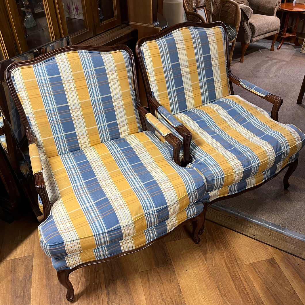 Pair of French Louis XV Style Armchairs