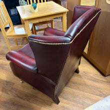 Load image into Gallery viewer, Chesterfield Style Wingback Leather Chair