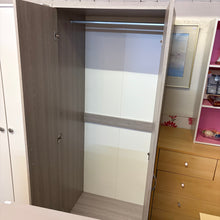 Load image into Gallery viewer, Grey 2 Door Wardrobe