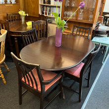 Load image into Gallery viewer, Dark Wood Extending Table and 4 Chairs