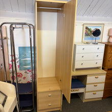 Load image into Gallery viewer, Tall Slim 1 Door 2 Drawer Wardrobe