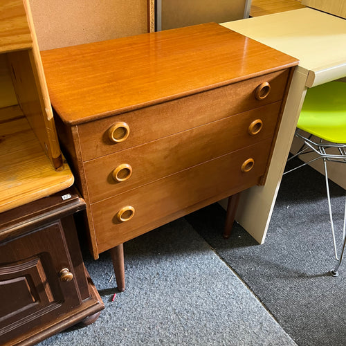 Vintage Mid Century 3 Drawer Chest