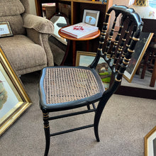 Load image into Gallery viewer, Vintage Napoleon III Black and Gold Ebonized Chair