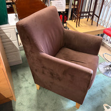 Load image into Gallery viewer, Brown Velour Armchair