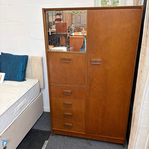 Vintage Tall Boy Wardrobe