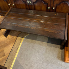 Load image into Gallery viewer, Large Heavy Rustic Oak Coffee Table