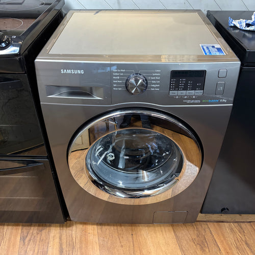 Samsung Eco Bubble 8kg Silver Washing Machine