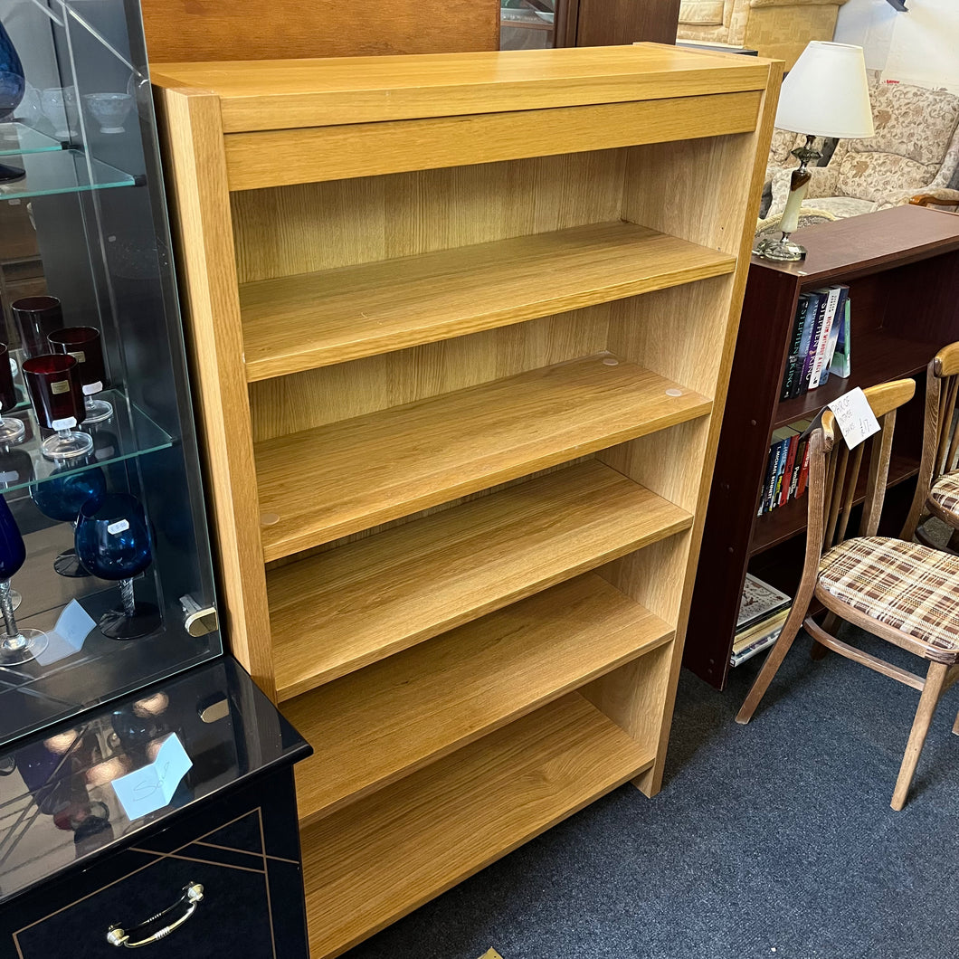 Solid Oak Tall Bookcase