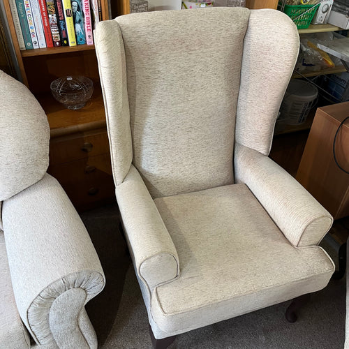 Cream Fabric Fireside Chair