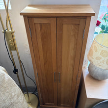 Load image into Gallery viewer, Solid Oak Tall Slim 2 Door Cupboard