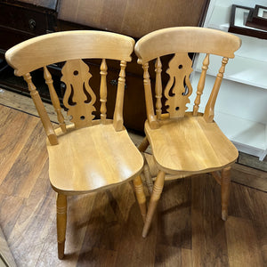 Farmhouse Solid Pine Table and 4 Chairs