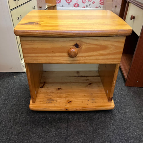 Pine 1 Drawer Bedside