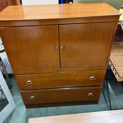 Vintage Lebus 2 Door 2 Drawer Tall Boy