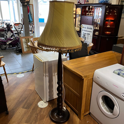 Solid Wood Floor Lamp with Shade