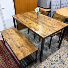 Load image into Gallery viewer, Dining Table with Bench and Chairs