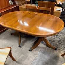 Load image into Gallery viewer, Yew Extending Table and 6 Chairs