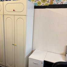 Load image into Gallery viewer, White 2 Door Wardrobe with Top Box