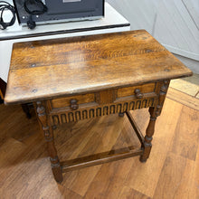 Load image into Gallery viewer, Vintage 1 Drawer Oak Hall Table