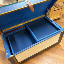Load image into Gallery viewer, Vintage Glass Top Steamer Trunk/Chest